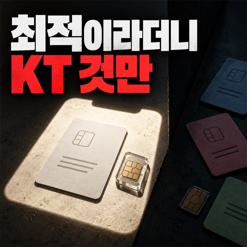 KT가 추천해 준다는 최적요금제, 알려진 설계로는 알뜰폰 요금제가 비교 대상에 들지 않습니....