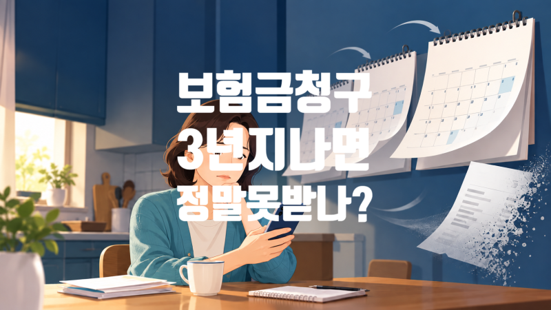 보험금 청구 기간, 3년 지나면 정말 못 받나