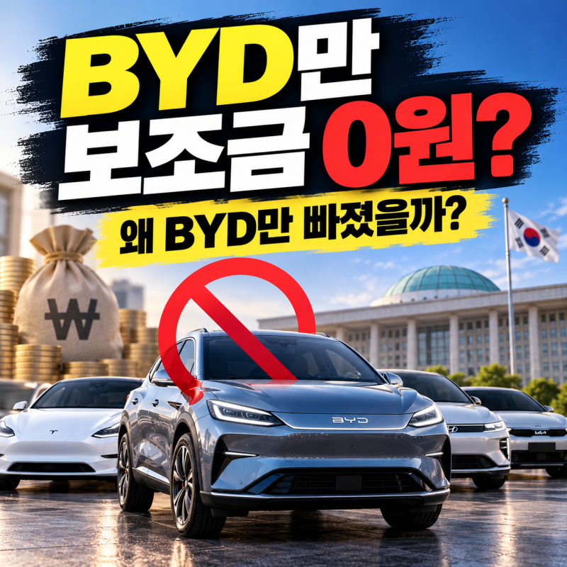 BYD 전기차, 왜 보조금 못 받게 됐을까? 구매하려던 사람 꼭 확인하세요