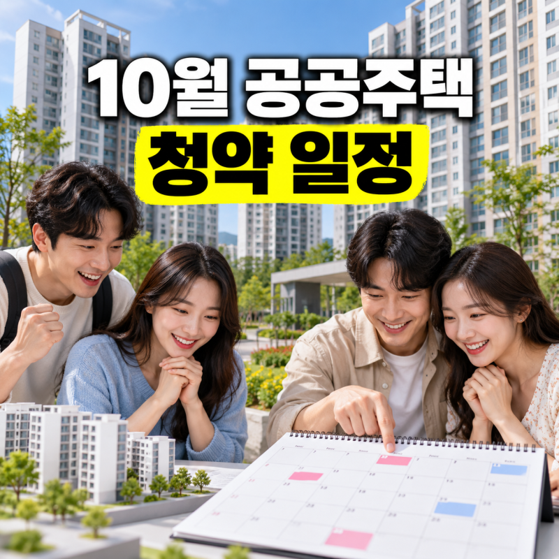 10월 공공주택 청약 어디가 나오나? 공공분양·임대·청년·신혼부부 일정 총정리