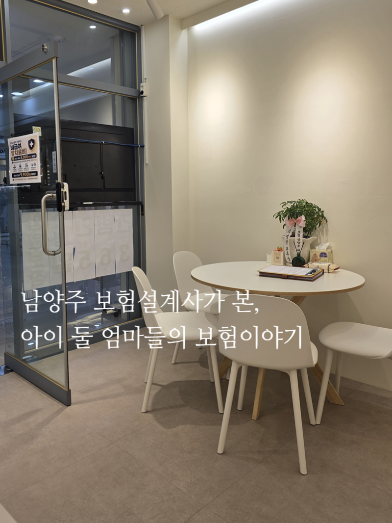남양주 보험설계사가 본, 아이 둘 엄마들의 보험료와 보험리모델링