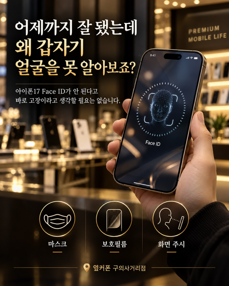 # 아이폰17 Face ID 안될 때, 마스크·화면 주시·재설정 확인법