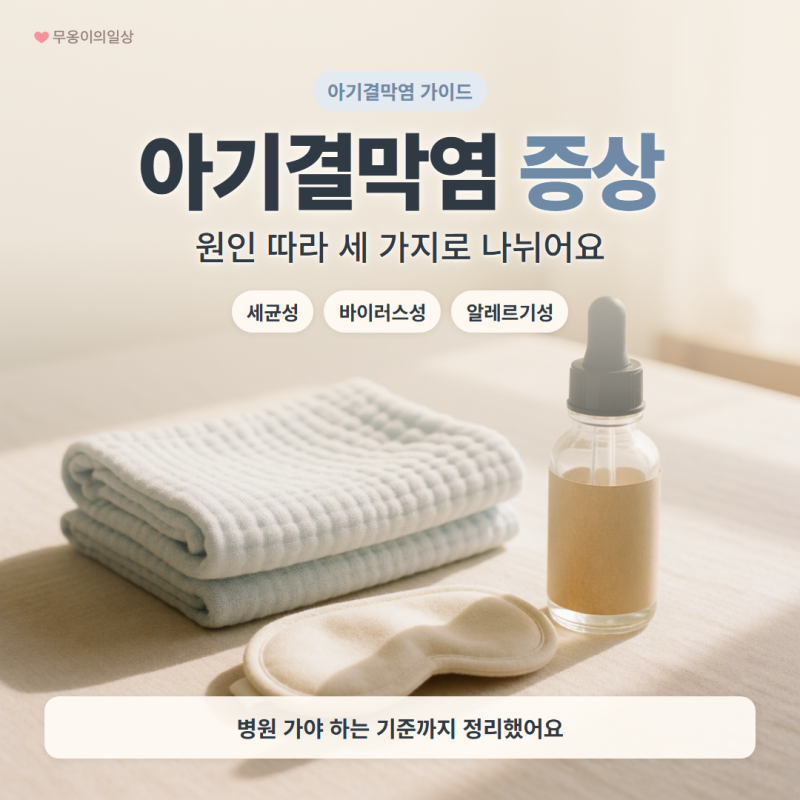 아기결막염 증상, 알레르기성 눈병이랑 뭐가 다를까? 병원 가야 하는 기준까지