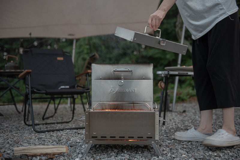캠핑바베큐 훈제까지 한번에 아베나키 어썸 BBQ 바베큐그릴 훈제박스