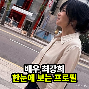 “최강 동안” 최강희 프로필 나이 결혼 가족 연기 중단 복귀 이유