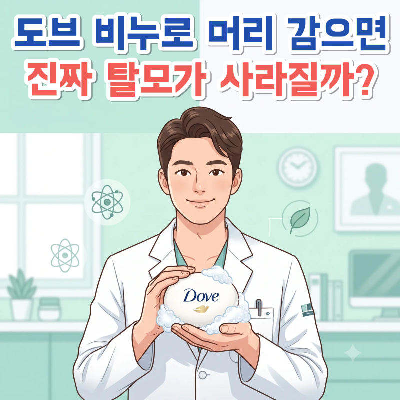 다이소 1,500원 도브 비누로 머리 감으면 진짜 탈모가 사라질까? (ft. 박경열 피부과 전문의)