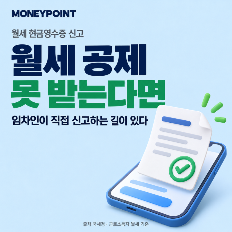 월세 현금영수증, 세액공제 못 받는 사람도 될까?