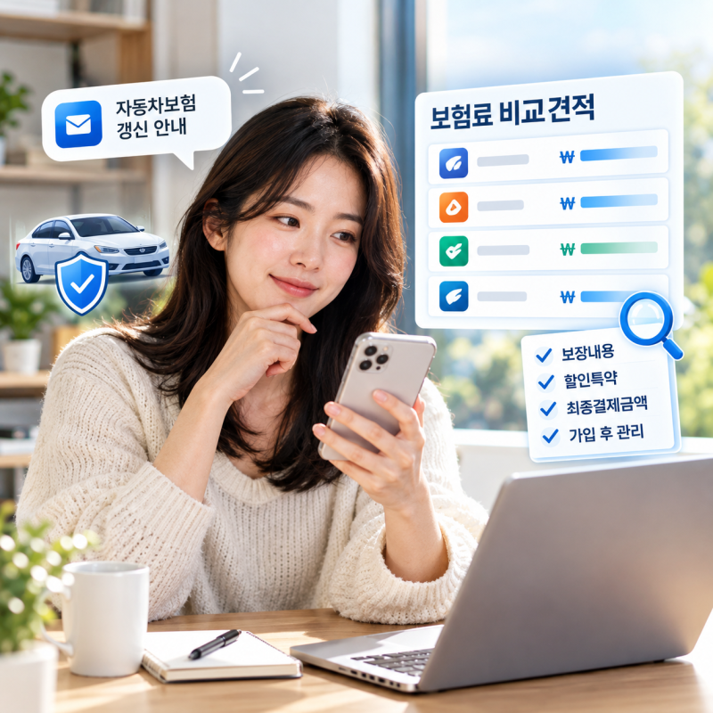 실시간 자동차보험 비교견적 사이트, 최저가보다 먼저 확인할 5가지