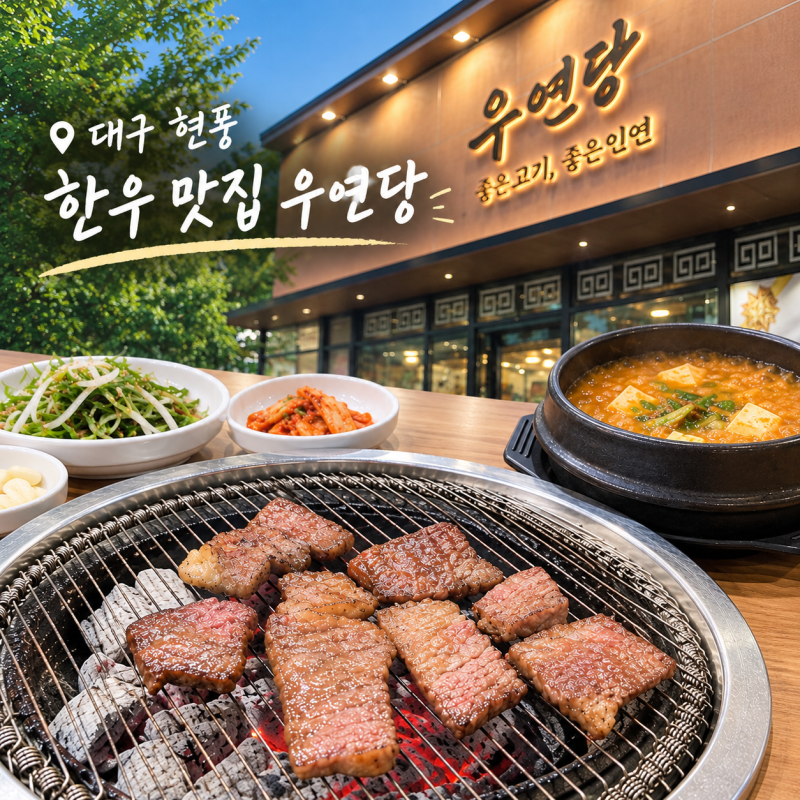 대구 현풍 맛집 입에서 녹는 꽃등심에 온 가족 감탄! 테크노폴리스 한우 '우연당'