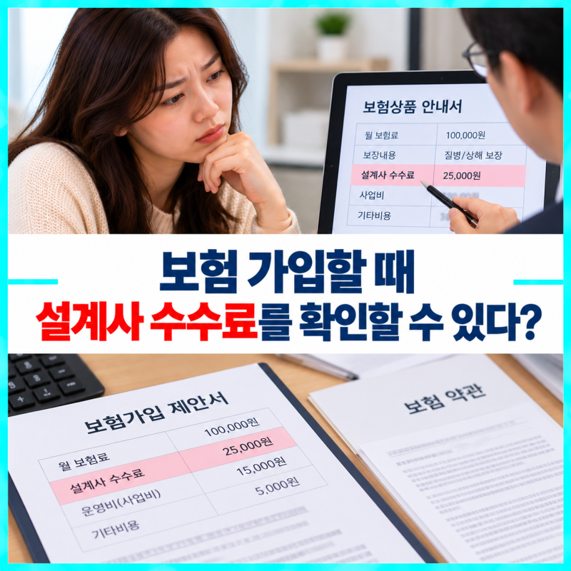 보험 가입할 때 설계사 수수료를 확인할 수 있다? 2026년 비교설명확인서 달라진 내용