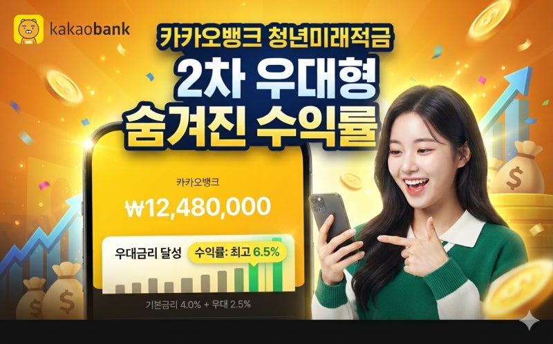 "연 19.4% 적금이라고?" 카카오뱅크 청년미래적금 2차 우대형 숨겨진 수익률
