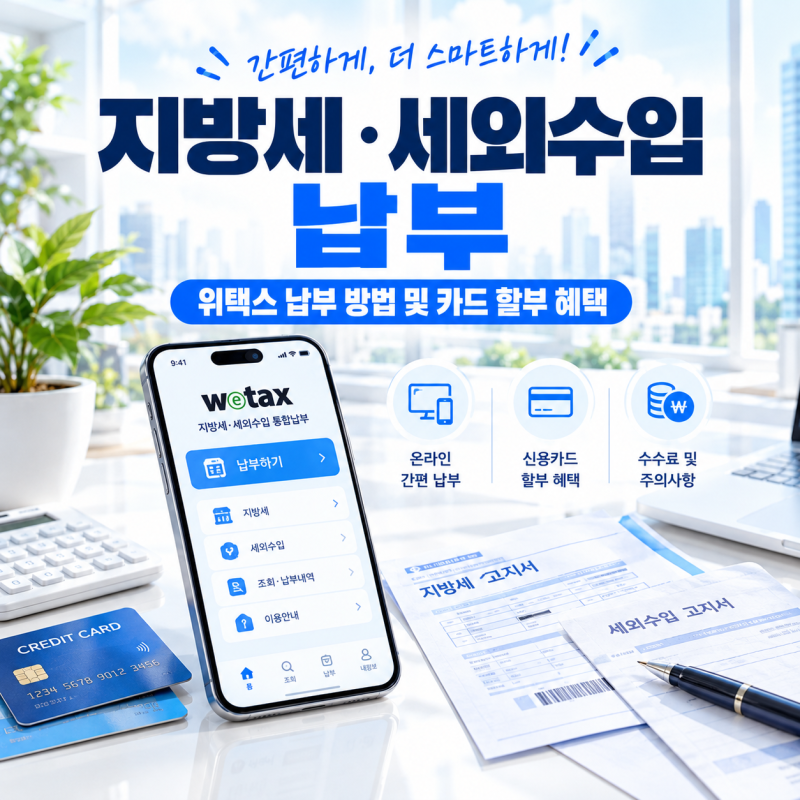 지방세 세외수입 위택스 납부 방법 및 할부 혜택(+주의사항)