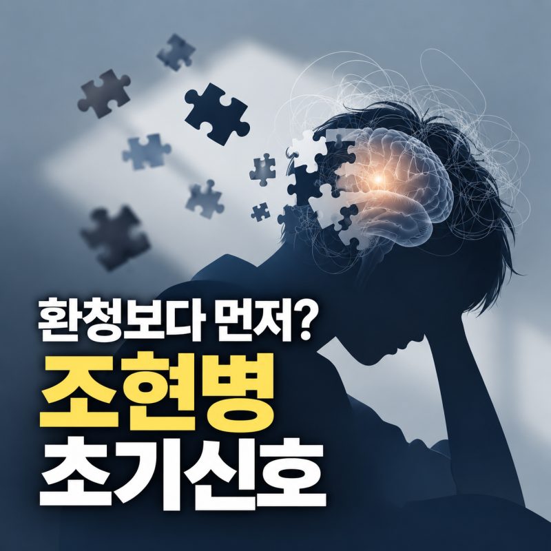 조현병 초기증상은 환청부터가 아니었다…먼저 나타날 수 있는 신호