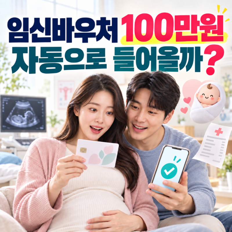 임신바우처 100만원 자동 지급될까? 국민행복카드 신청·사용처·기한
