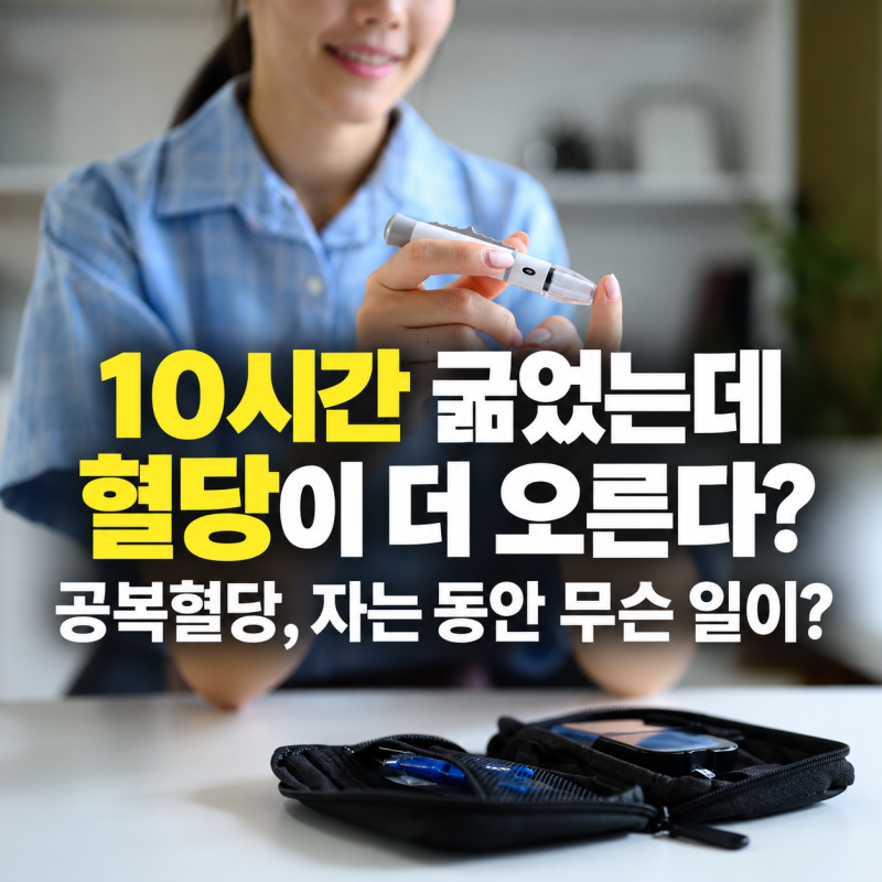 "10시간 굶었는데 혈당이 더 오른다?"...공복혈당 높은 사람, 자는 동안 벌어지는 일