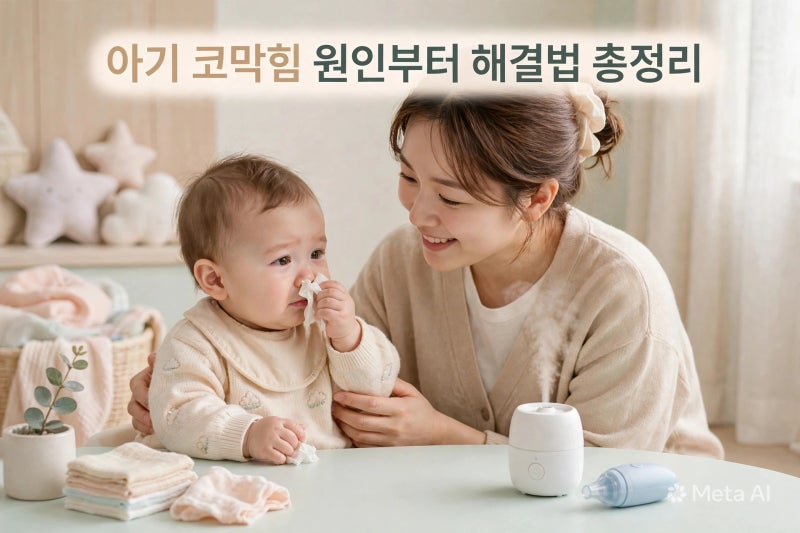 아기 코막힘 원인부터 해결법 총정리 | 신생아 밤에 코막혀서 잠 못 잘 때 꿀팁