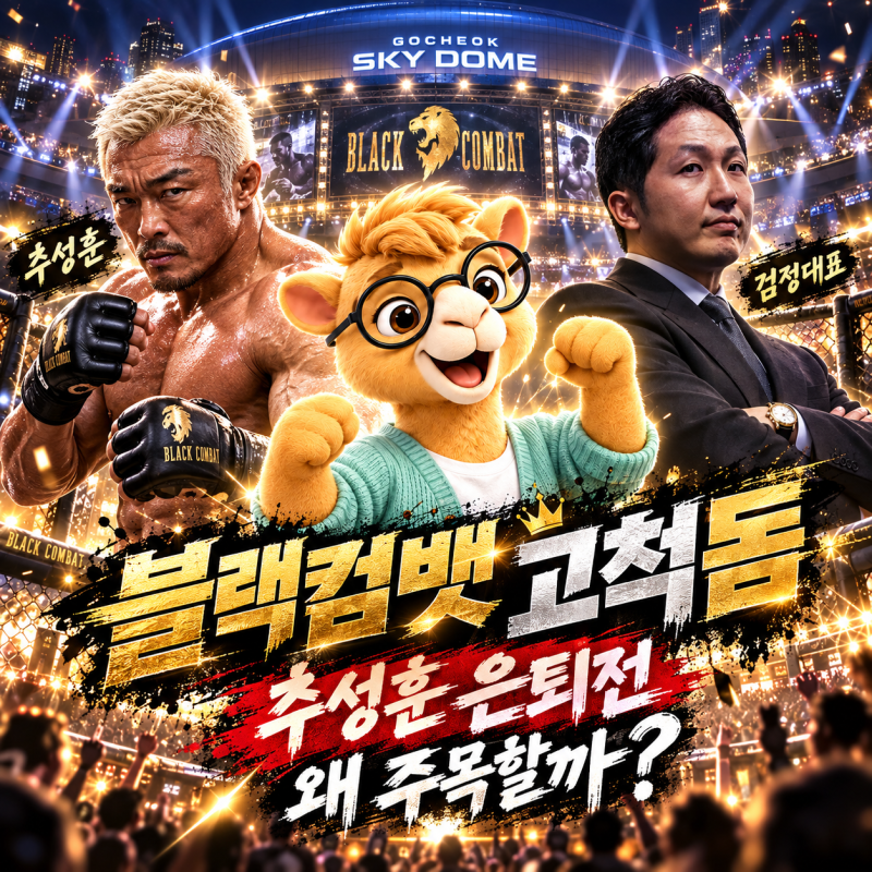 “추성훈 마지막 경기가 고척돔이라고?” 블랙컴뱃 17, 왜 이렇게 큰 무대가 됐을까?