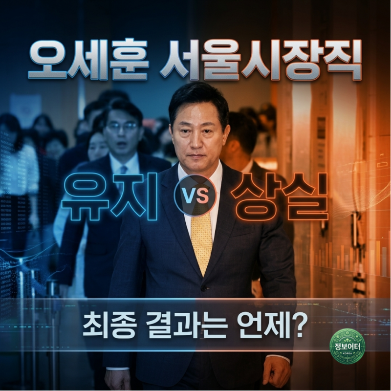 오세훈 서울시장직 유지vs 상실? 항소심 결과 언제 확정될까?일정 확인!