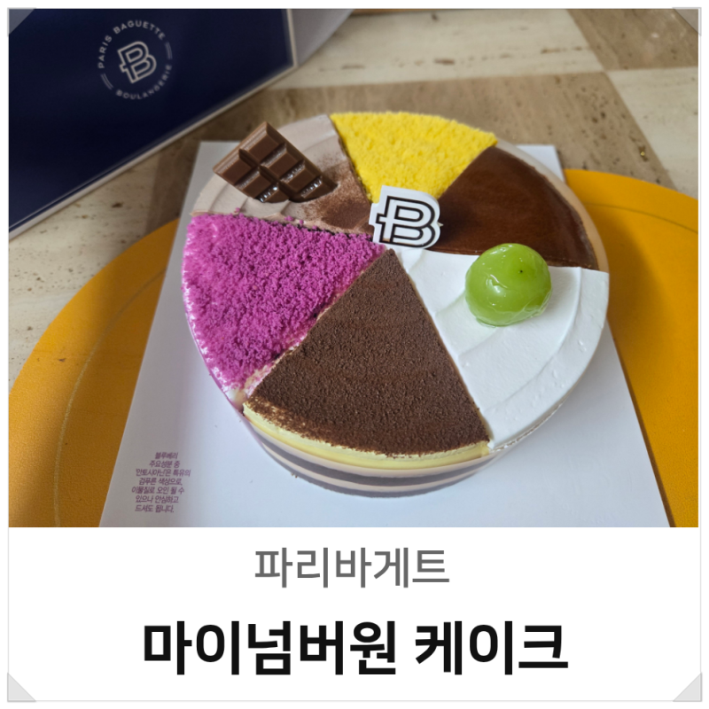 파리바게트 마이넘버원 생일케이크 6가지 맛 내돈내산