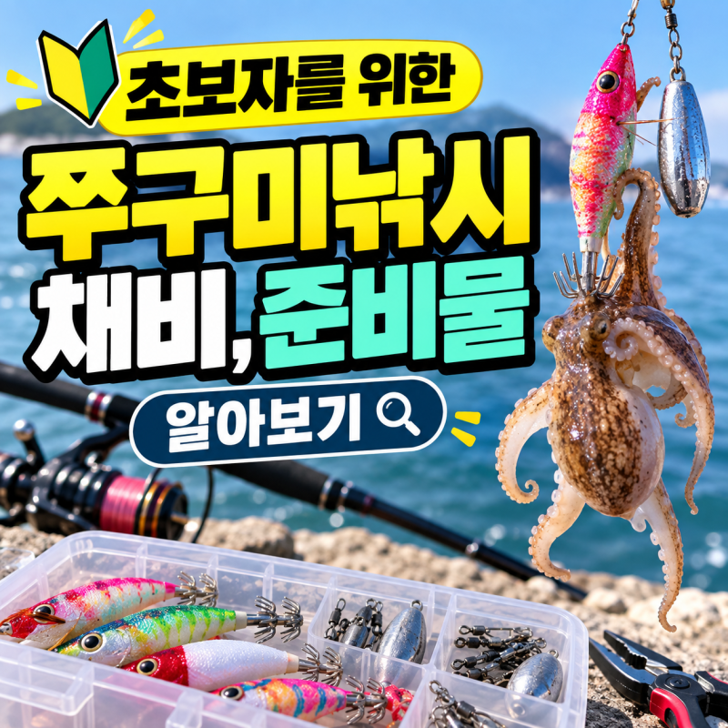 쭈꾸미낚시 채비 초보 완벽 가이드 직결채비부터 봉돌 호수까지 한 번에