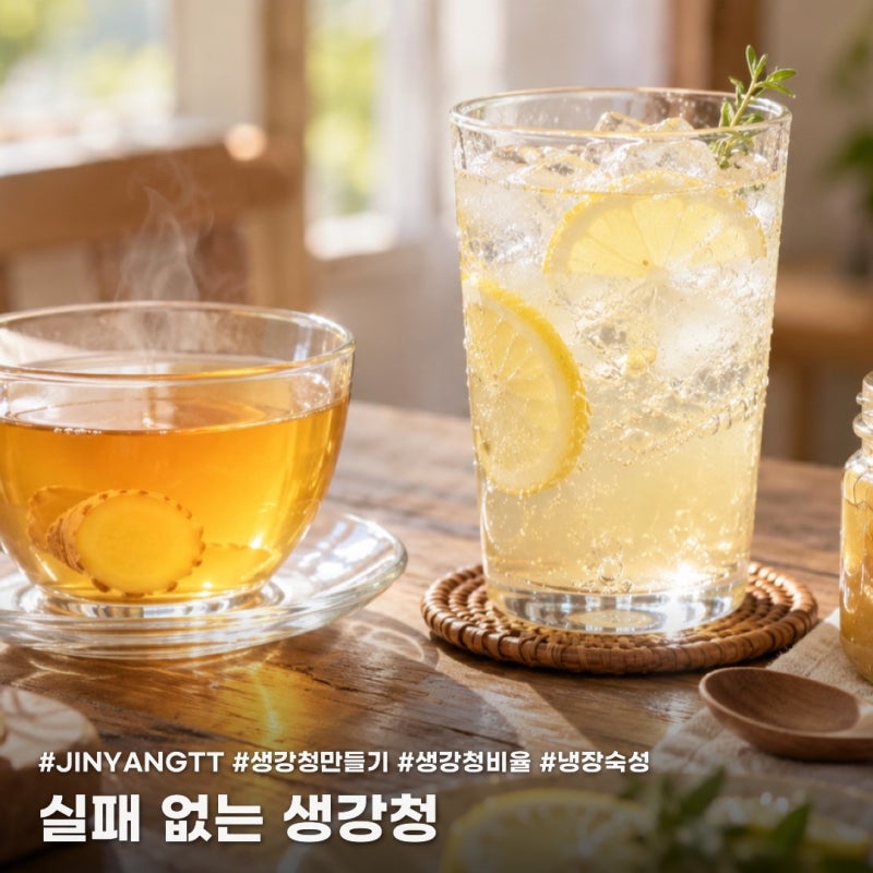 생강청만들기, 실패 없는 비율 이대로만 하세요! 냉장 숙성법과 활용법까지