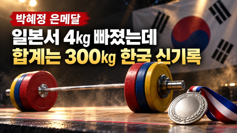 박혜정 은메달, 금메달 때보다 기뻤다｜4㎏ 빠진 몸으로 넘은 300㎏의 벽