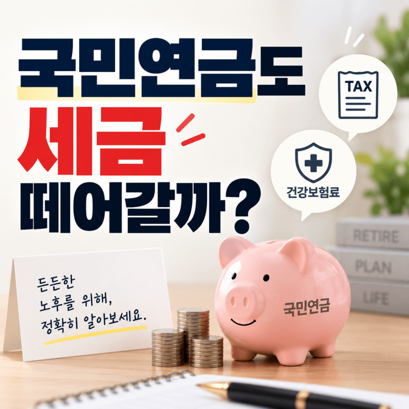 국민연금 세금 기준, 받을 때도 떼어갈까