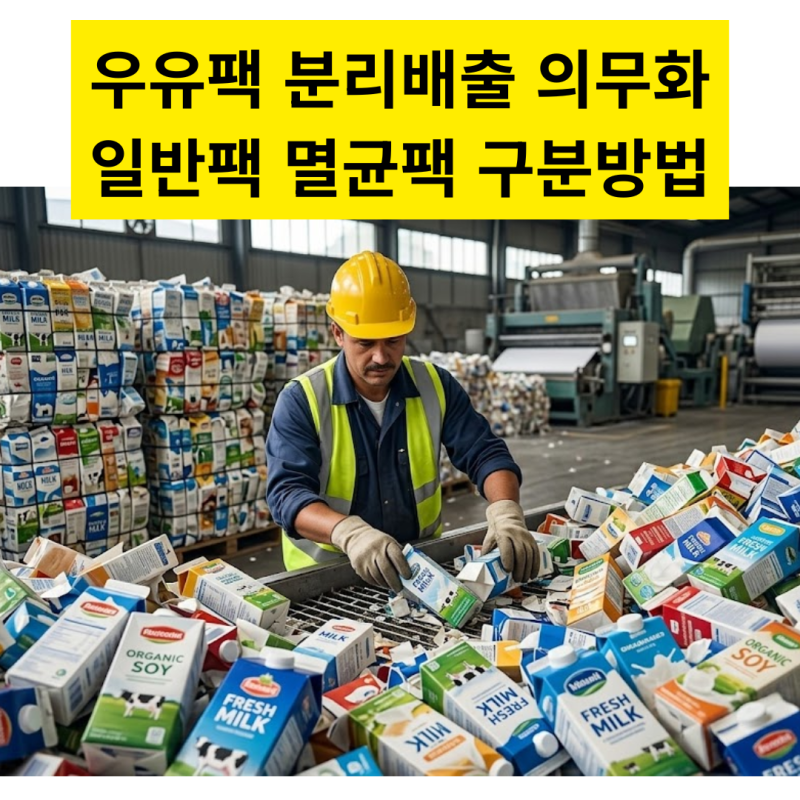 내년부터 우유팩 분리배출 의무화, 우리 아파트도 해당될까? (일반팩·멸균팩 구분법)