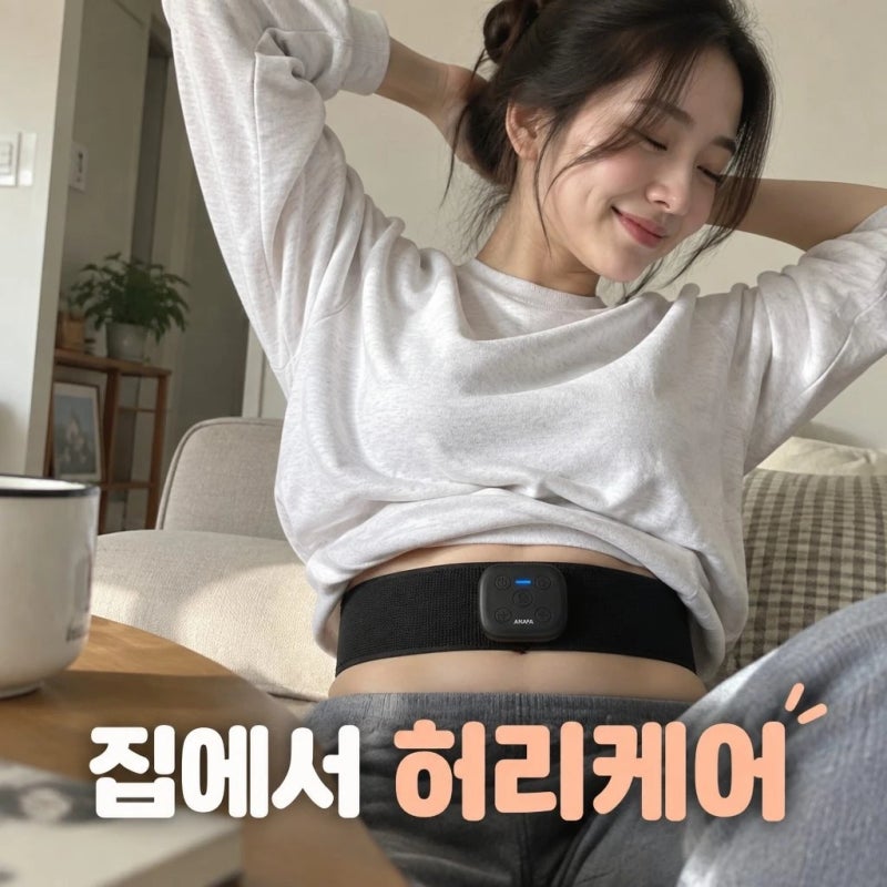 아나파 미세전류 허리 마사지기 등 배 복부 저주파 진동 안마기 특징 정리