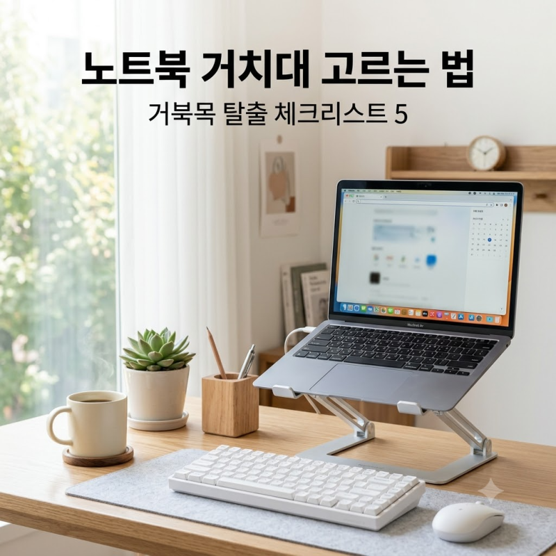 노트북 거치대 추천템 | 맥북 거북목 탈출, 고르는 법 체크리스트 5가지