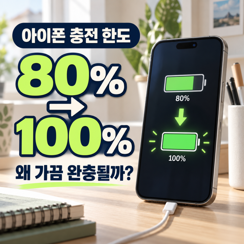 아이폰 충전 한도 80%, 가끔 100%가 되는 이유