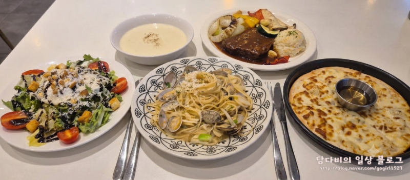 시흥 은계맛집 롤링파스타 & 스테이크 시흥은계점 후기:) 가족외식맛집 딱 좋은 가성비 레스....