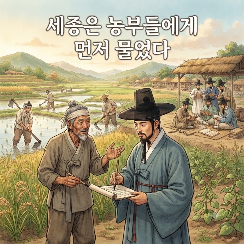 농사직설... 세종 때 농법을 모아 책으로 만든 이유는 무엇일까요?