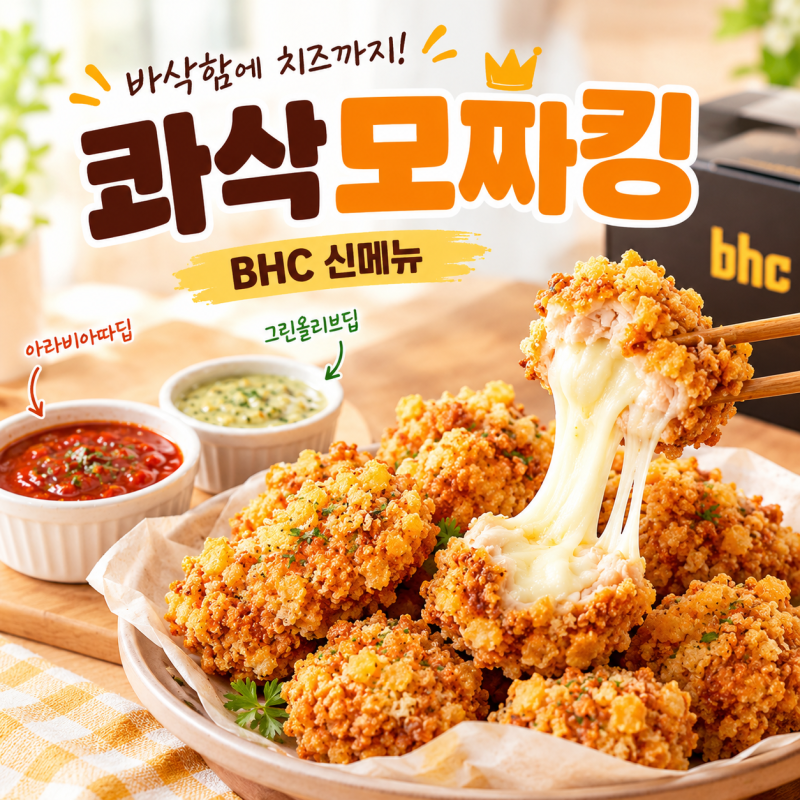 콰삭모짜킹｜BHC 신메뉴 가격·판매처·치킨 속 통모짜렐라 총정리