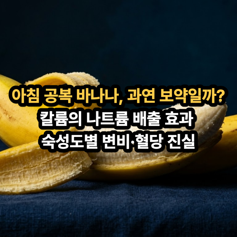 바나나 효능과 부작용! 칼로리부터 아침 공복 섭취, 혈압·변비·당뇨 영향까지