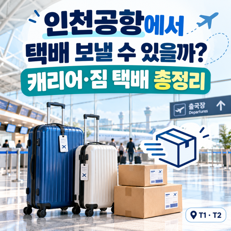 인천공항에서 택배 보낼 수 있을까?｜캐리어·짐 택배 보내는 곳 총정리
