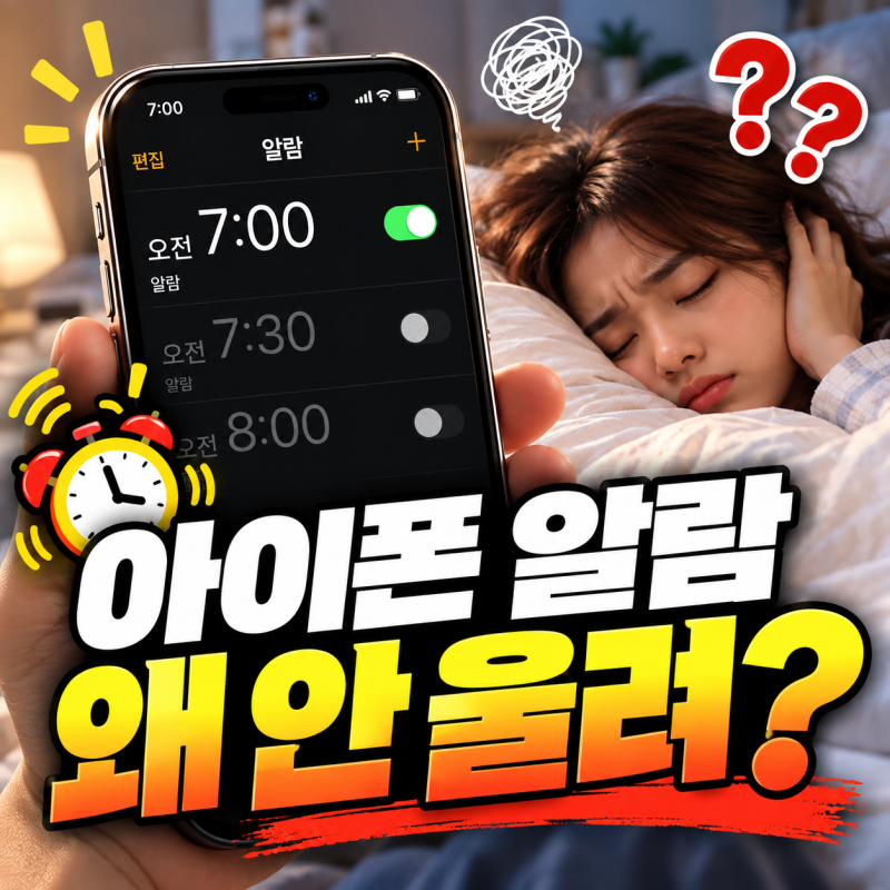 아이폰 알람 소리 작을 때? 안 울리는 것 같다면 꼭 확인할 7가지