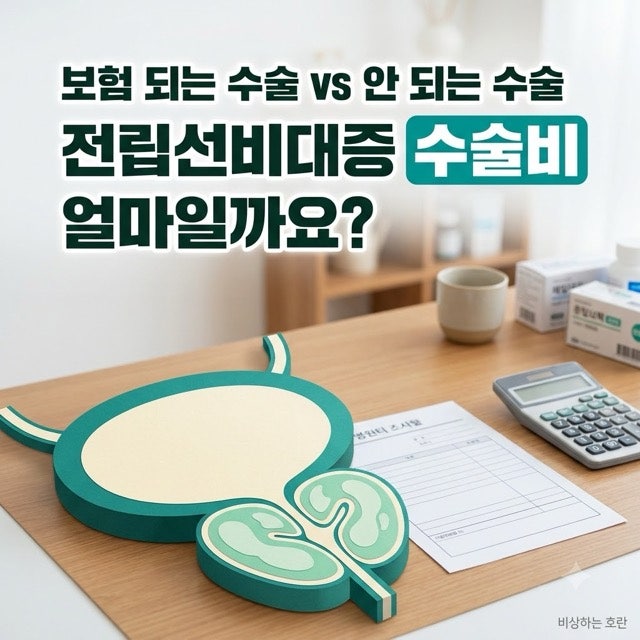 전립선비대증 수술비용, 보험 되는 수술은 얼마일까요?