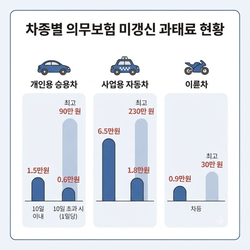 "하루 지났는데 괜찮을까?" 자동차보험 갱신 시기 놓치면 벌어지는 일 (과태료 & 갱신 방법 정....