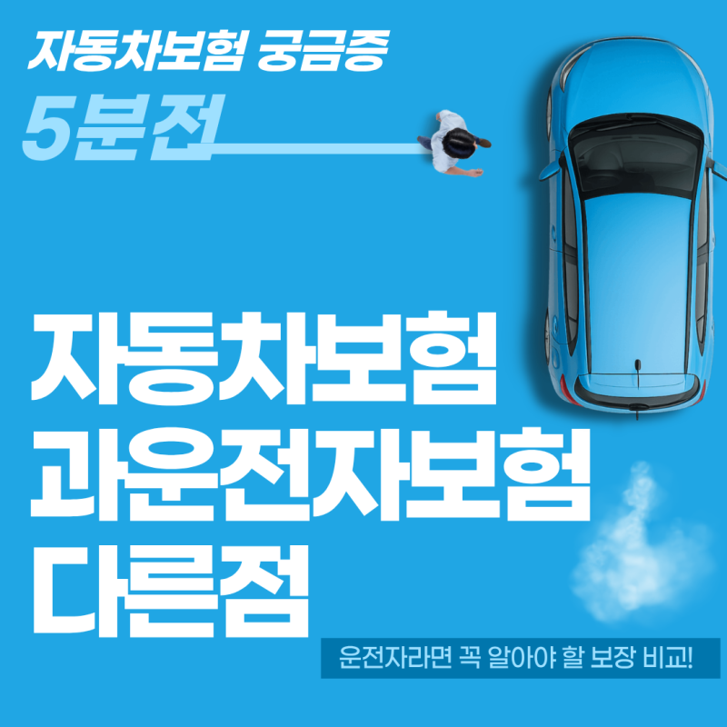 자동차보험과 운전자보험 다른점 보장 범위와 형사처벌 대비 기준