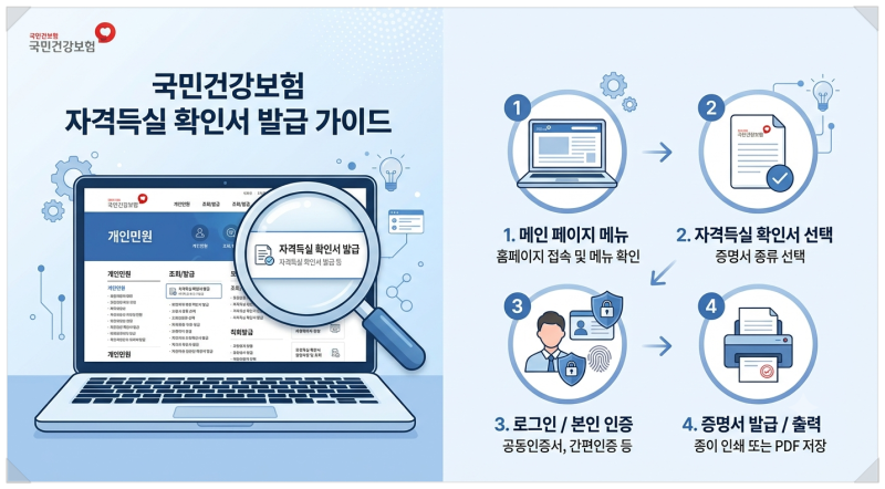#04. 건강보험 자격득실확인서 발급방법, 인터넷으로 간편하게 확인하기