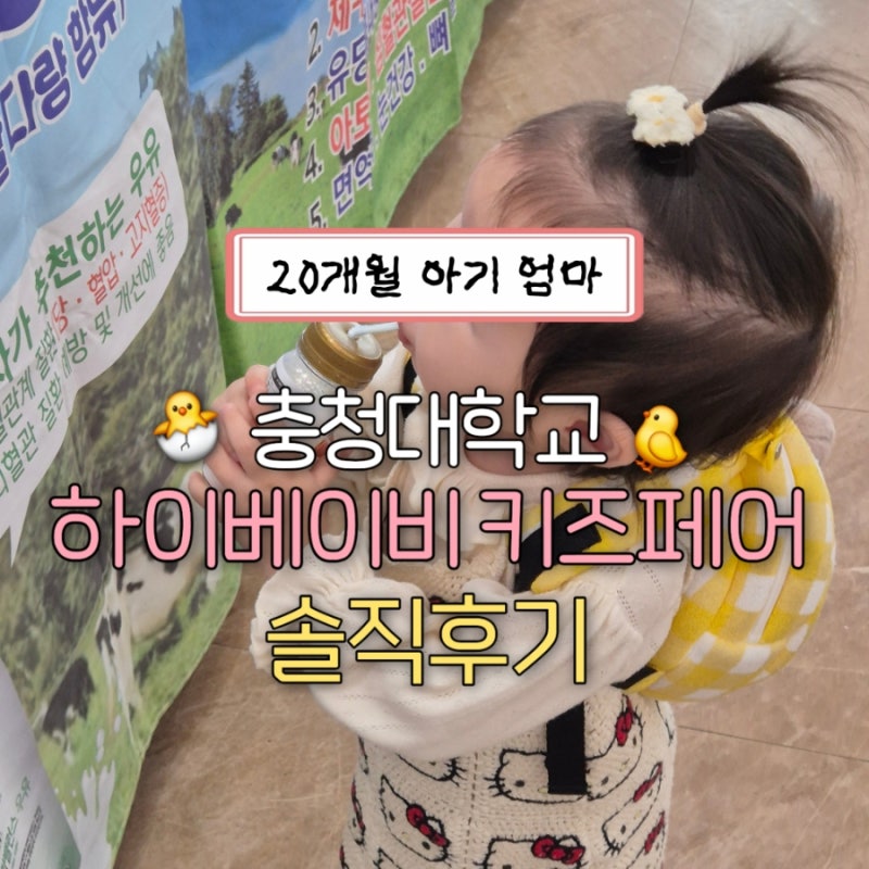 충청대학교 청주 하이 베이비 키즈페어, 아기와 평일 베페 방문해본 솔직 후기