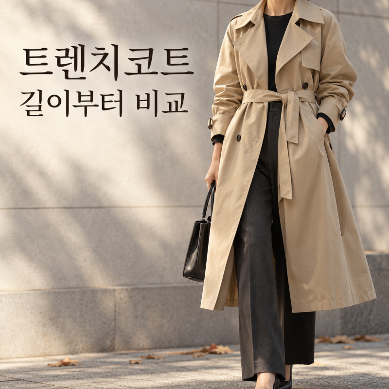트렌치코트 유형정리부터 출근룩컬러 조합까지 올인원!