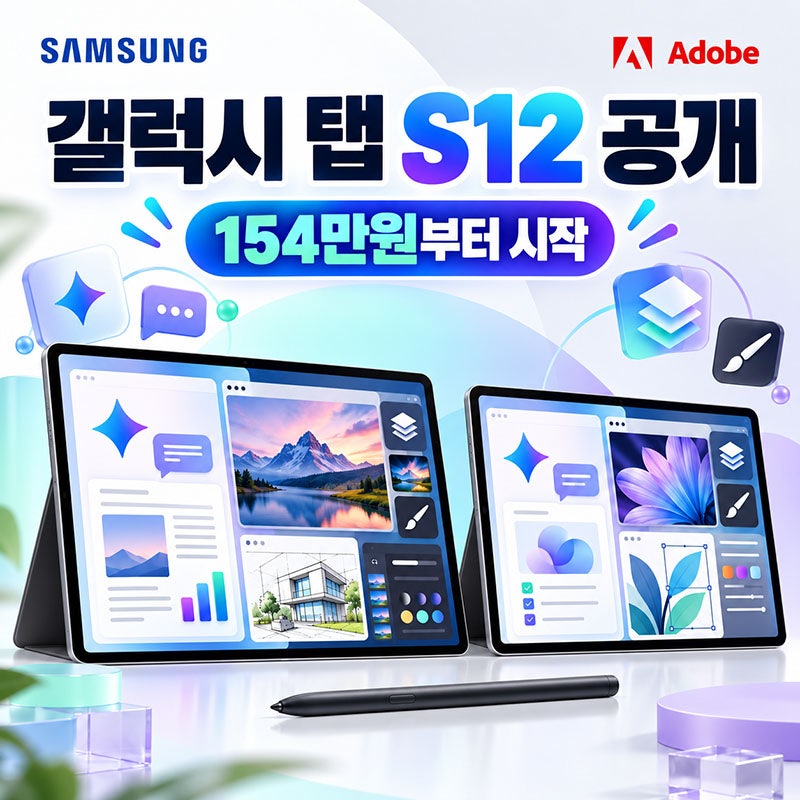 갤럭시 탭 S12 나왔다, 울트라 189만9700원부터…10월 7일 국내 출시