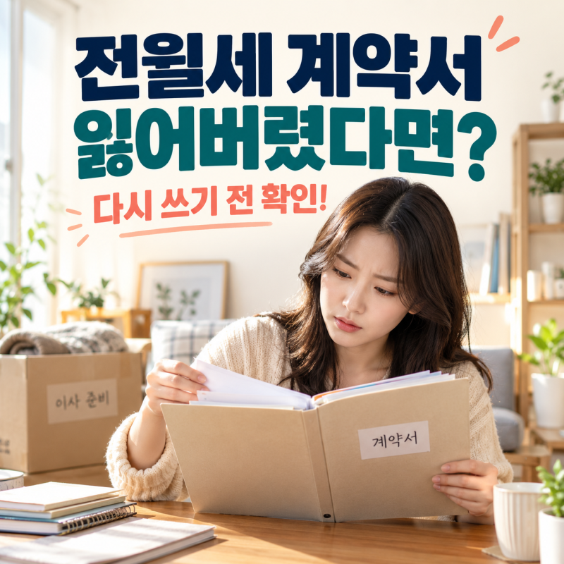 전세·월세 계약서 잃어버렸다면? 계약서 사본과 확정일자 확인방법