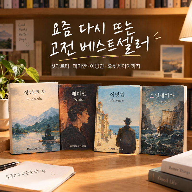 요즘 다시 뜨는 고전 베스트셀러｜싯다르타·데미안·이방인부터 오뒷세이아까지
