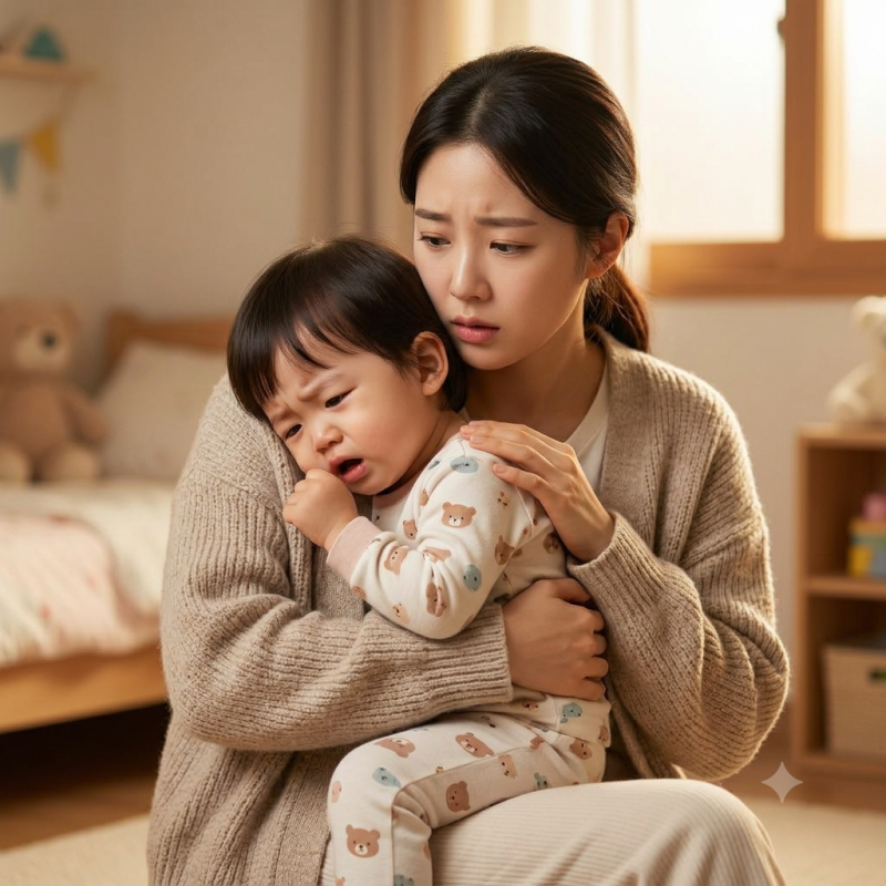 아기 "콜록콜록" 기침소리가 다르면 질환도 다르다? (후두염 vs 모세기관지염 vs 천식 완벽 비....