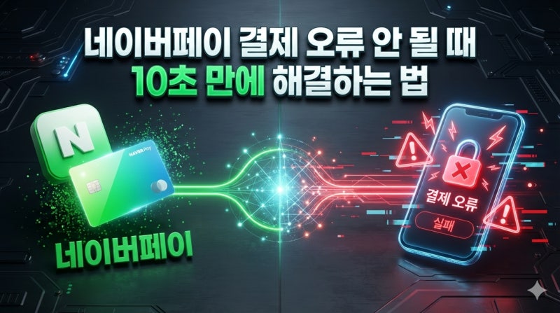 "카드 승인 거절·포인트 차감 오류?" 네이버페이 결제 실패 즉시 조치 가이드