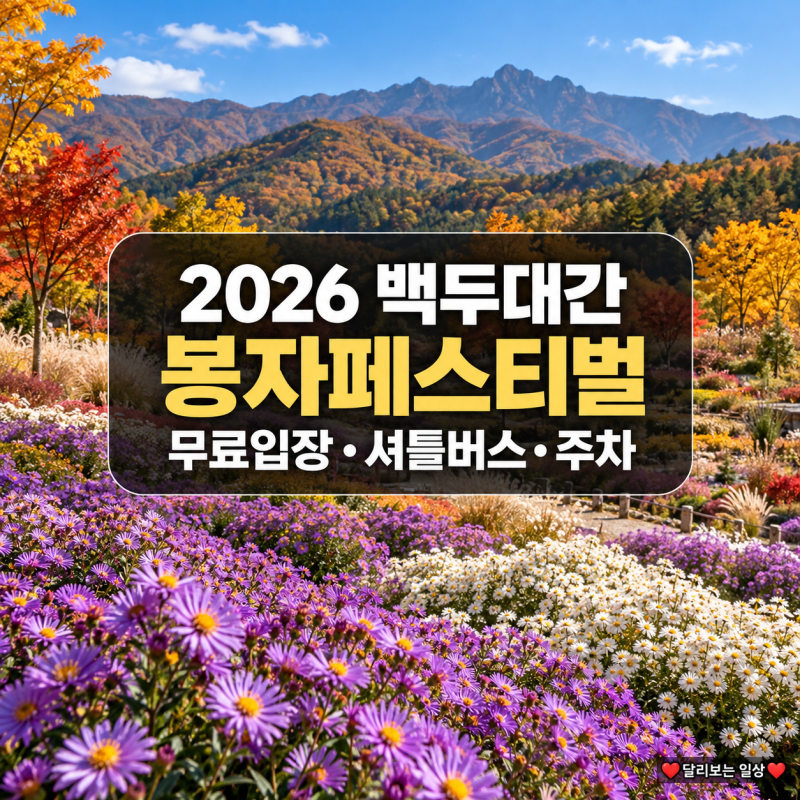 2026 백두대간 봉자페스티벌, 무료입장·서울 셔틀버스 예약과 주차 총정리
