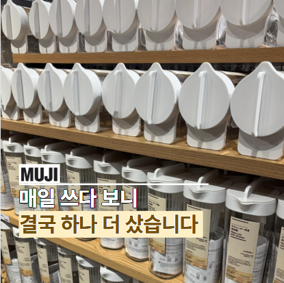 "하나만 사고 나오면 저처럼 또 갑니다" 무인양품에서 결국 재구매한 물통 4가지